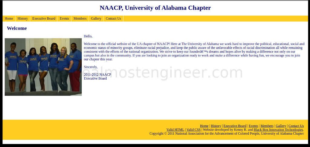 UANAACP website